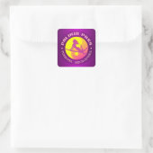 Surf Palikir Pass Quadratischer Aufkleber (Tasche)