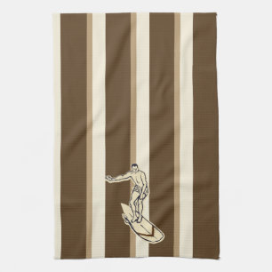 Surf Pareau Hawaiian gestreiftes Küchenhandtuch Handtuch