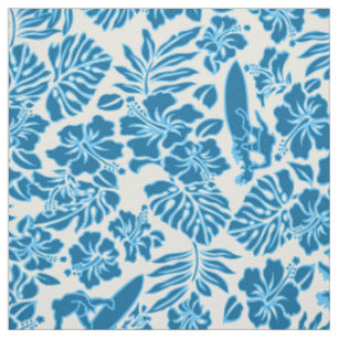 Surf Pareau Hawaiian Hibiscus Aloha-Shirt-Muster Stoff