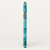 Surf Pareau Hawaiian Hibiskus Surfen Aquamarin Case-Mate iPhone Hülle (Hinten/Rechts)