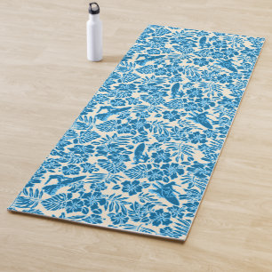 Surf Pareau Hawaiian Hibiskus Surfen - Blau Yogamatte