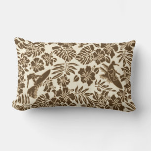Surf Pareau Hawaiian Reversible Lumbar Pillow Lendenkissen