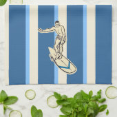 Surf Pareau Hawaiian Strip Küchentuch (Gefaltet)