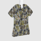 Surf Pareau Hawaiianischer Hibiskus Aloha Shirt- G Ornament (Vorderseite)