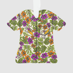 Surf Pareau Hawaiianischer Hibiskus Aloha Shirt Ornament