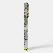 Surf Pareau Hawaiianischer Hibiskus Surfgrau Case-Mate iPhone Hülle (Rückseite / Rechts)