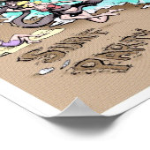 Surf Party Poster 12x12 (Ecke)