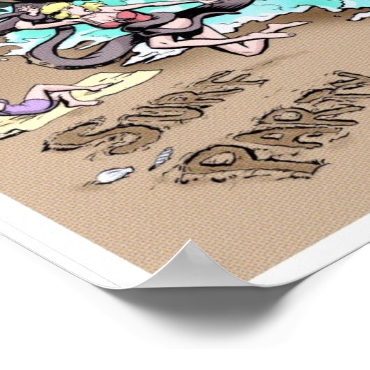 Surf Party Poster 12x12 (Ecke)