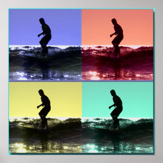 Surf Popart, Copyright karen j. Williams Poster (Vorne)