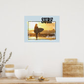 Surf Poster Surfer Girl (Küche)