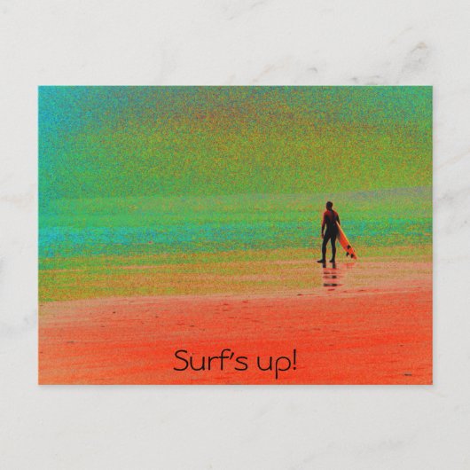 "Surf!" Postkarte (Vorderseite)