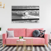 Surf Print - "von Natur aus zugeschnitten" Leinwanddruck (Insitu (Wohnzimmer))