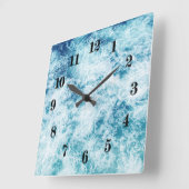 Surf Quadratische Wanduhr (Winkel)