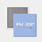 Surf-Quadratzmagnet Magnet (Vorderseite/Rückseite)