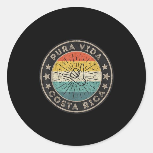 Surf Quote Clothes Surfing Accessories Costa Rica  Runder Aufkleber (Vorderseite)