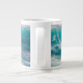 SURF QUOTE POSTER Two-Tone Candy Jar Jumbo-Tasse (Rückseite)