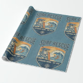 Surf Rescue Lifeguard Patrol Est 1950 Geschenkpapier (Ungerollt)