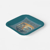 Surf Rescue Lifeguard Patrol Est 1950 Pappteller (Gewinkelt)