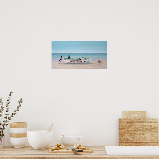 Surf Rescue Poster (Küche)