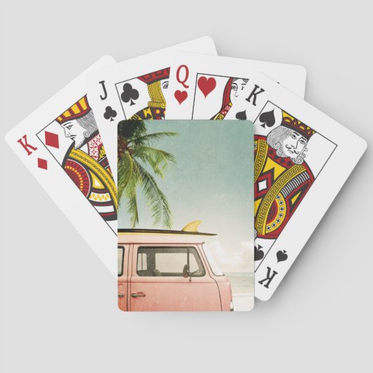 Surf Retro | Strand Spielkarten (Rückseite)