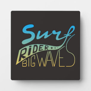 Surf Rider Big Waves Fotoplatte
