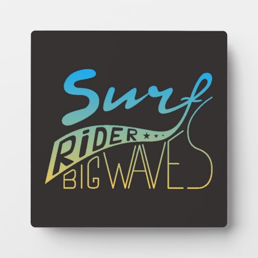 Surf Rider Big Waves Fotoplatte (Vorderseite)