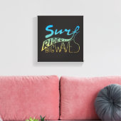 Surf Rider Big Waves Leinwanddruck (Insitu (Wohnzimmer))