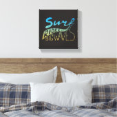 Surf Rider Big Waves Leinwanddruck (Insitu (Schlafzimmer))