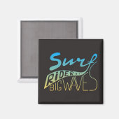 Surf Rider Big Waves Magnet (Vorderseite/Rückseite)