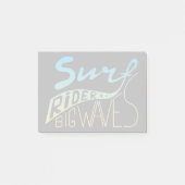 Surf Rider Big Waves Post-it Klebezettel (Vorderseite)