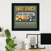 Surf Rider Huntington Beach Poster (Heimbüro)