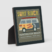 Surf Rider Huntington Beach Poster Fotoplatte (Vorderseite)