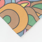 Surf Rider Muster Fleecedecke (Ecke)