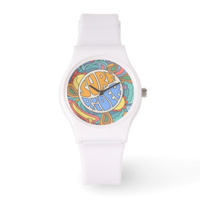 Surf Rider Pattern Armbanduhr (Vorderseite)