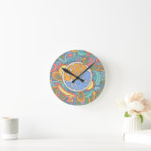 Surf Rider Pattern Runde Wanduhr (Zuhause)