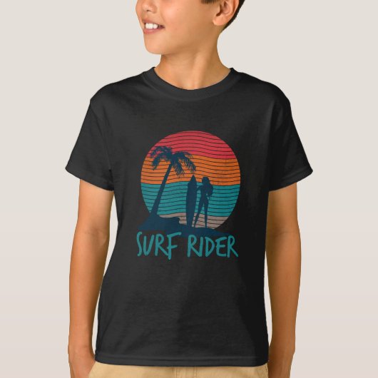 Surf-Rider-Reiten beim Wellenreiten-Große Welle T-Shirt (Vorderseite)