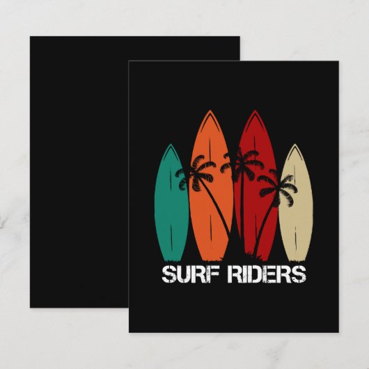 Surf Riders Begleitkarte (Vorne/Hinten)