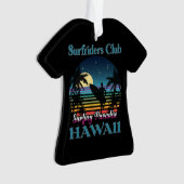 Surf riders Club, Surfparadies, Hawaii Ornament (Vorderseite)