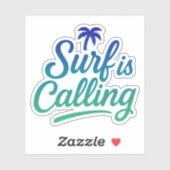 Surf ruft aufkleber (Blatt)