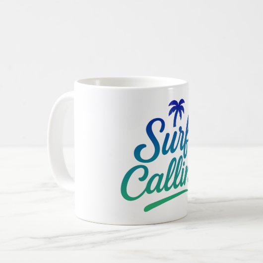 Surf ruft kaffeetasse (Vorderseite Links)