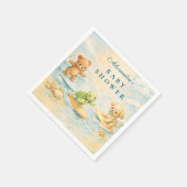 Surf’s Up Baby Shower Serviette (Ecke)