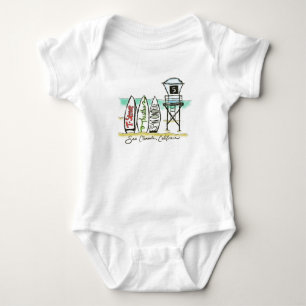 Surf San Clemente Baby Bodysuit Strampler