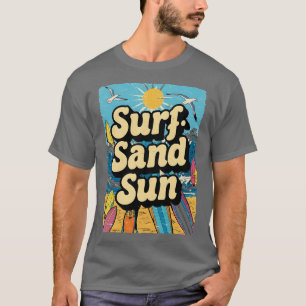Surf Sand Sun Urlaub Liebhaber Geschenk TShirt