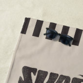 Surf Sand Sunsets Beach Life Palm Tree Strandtuch (Beispiel)