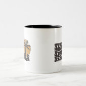 Surf Sand Sunsets Beach Life Palm Tree Zweifarbige Tasse (Mittel)