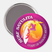 Surf Sayulita Magnet (Vorderseite/Rückseite)