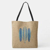 Surf-Schild Anpassen Monogramm Hawaiianischer Stra Tasche (Rückseite)