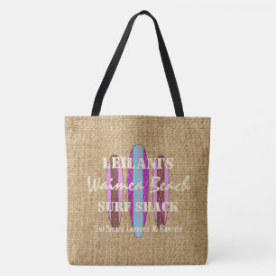 Surf-Schild Anpassen Monogramm Hawaiianischer Stra Tasche