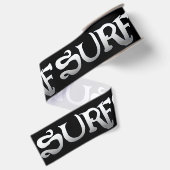 Surf schwarz Bandspool Ripsband (Rückseite)