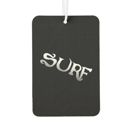 Surf schwarz gekachelt Auto Lufterfrischer (Rückseite)